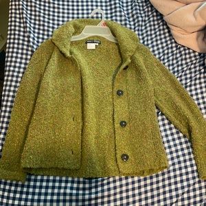 Green cardigan